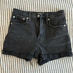 Madewell, high rise denim shorts. Size 23